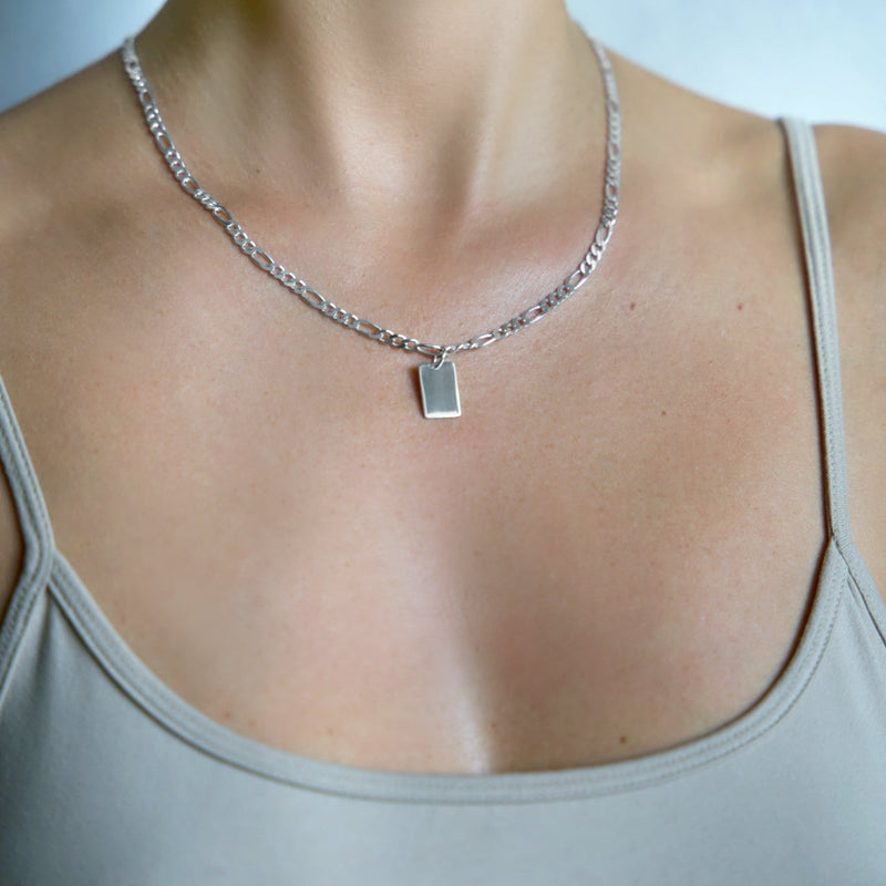 RECHTECKIGER SPIEGEL HALSKETTE S V2