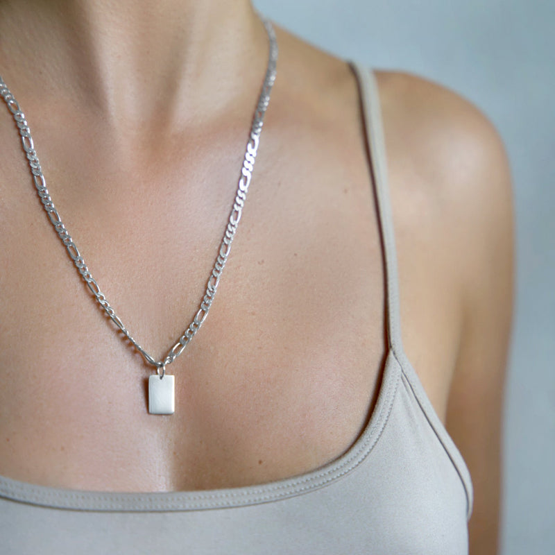 RECHTECKIGER SPIEGEL HALSKETTE S V2