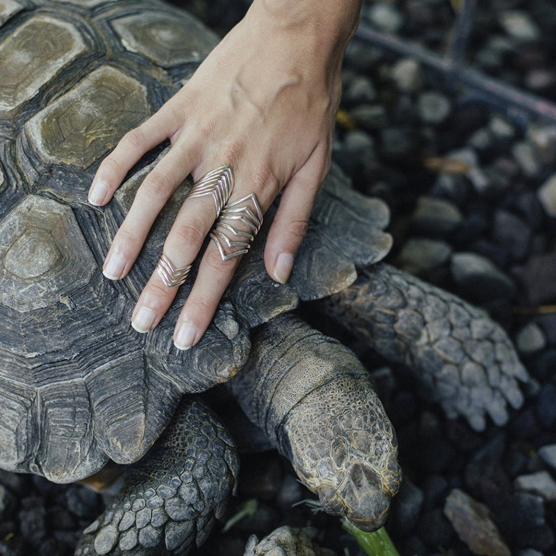 VIKA jewels beaucoup de vent ring recycled recycling sterling silber silver statement handmade handgemacht Bali fashion jewels jewelry musthave schmuck photographer Natasha Serezhnikova Model Aiste Krep turtle shoot