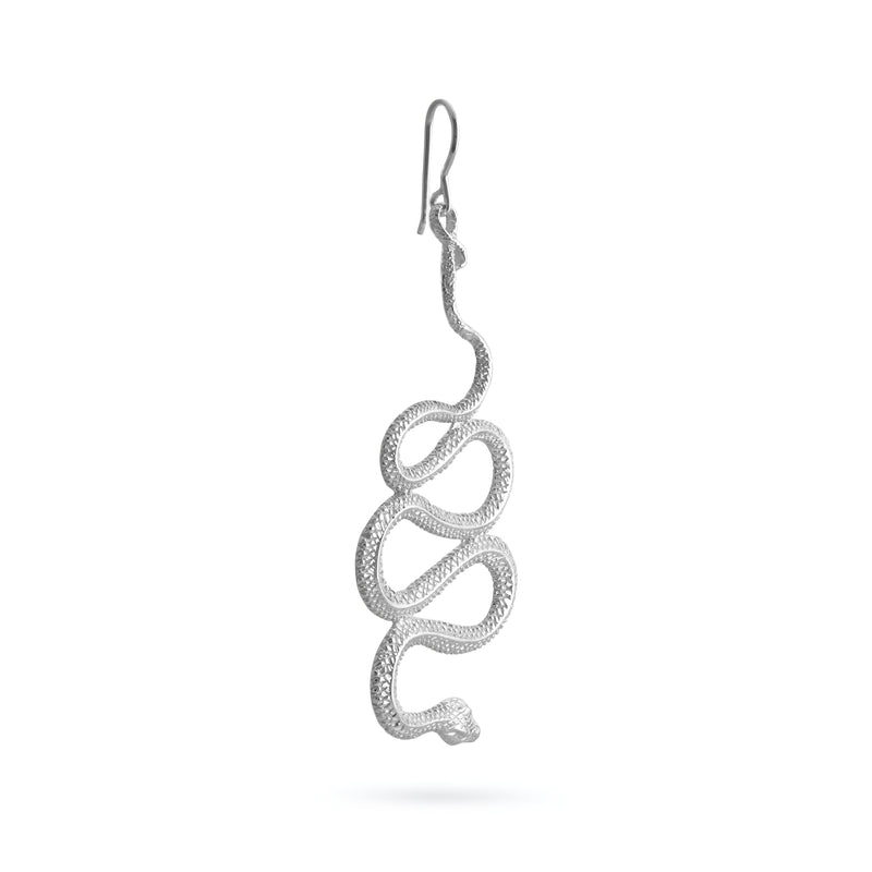 VIKA jewels Ohrring Earring Snake Schlange handmade handgemacht Bali recycled recycling sterling silver silber