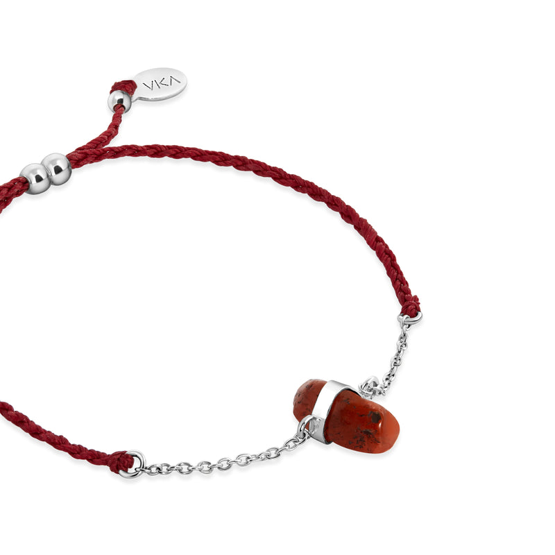 Healing stones bracelet collection CARNELIAN BRACELET hand-braided dark red cord mixed with recycled sterling silver link chain and the carnelian crystal. Unisex. Some of its emotional benefits include reducing jealousy and envy of others and their possessions. 