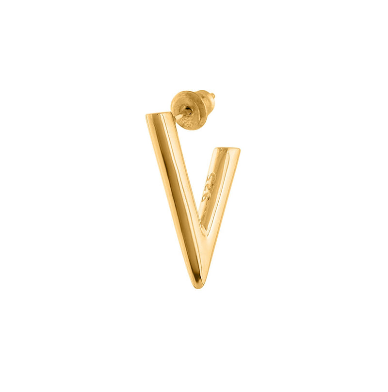 VIKA jewels self love collection V earrings Ohrringe studs Stecker jewel 18 Karat carat gold plated vergoldet recycled sterling silver silber handmade handgemacht bali sustainable ethical nachhaltig schmuck