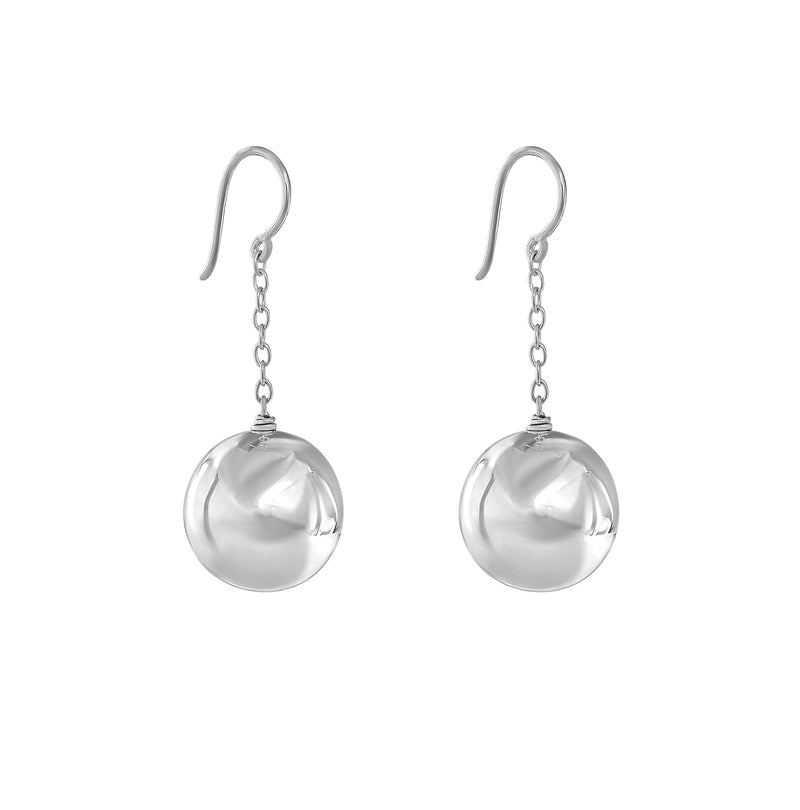 VIKA jewels ohrringe SELF LOVE COLLECTION earrings Hook hollow ball pairs 925 recycled sterling silver handmade Bali