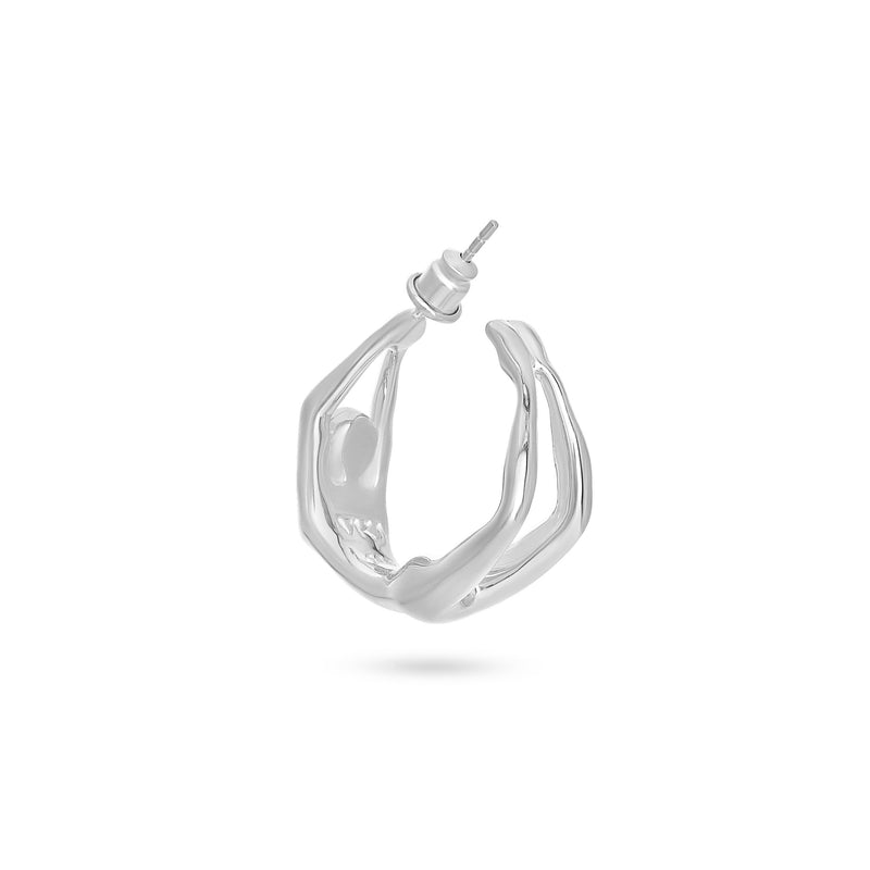 VIKA jewels Ohrringe Female Body Ohrstecker handgemacht Bali recycled recycling sterling silver silber Ring Creole